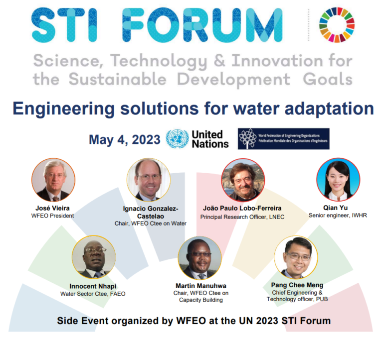 WFEO Sideevent at UN STI Forum "Engineering solutions for water