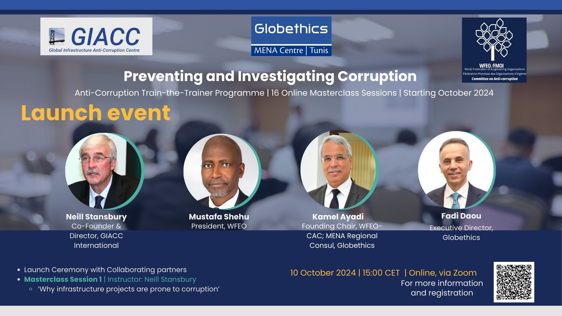 Launch event of the "Train-the-Trainer Programme on Preventing and Investigating Corruption"